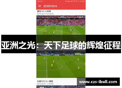 亚洲之光：天下足球的辉煌征程